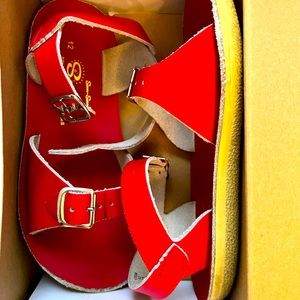 Kids’ Red Saltwater Sandals by Hoy Shoes - Sunsurfer style
